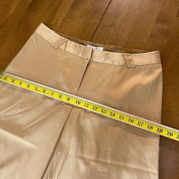 Tommy Bahama Women's Gold Silk Blend‎ Lightweight Capri Pants Sz 6 - Picture 8 of 9